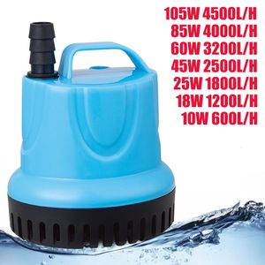 Waterpompen 10 18 25 45 60 85 105W 600 4500L H Dubbele pomp 220V Aquarium Visvijvertank Spout Marin Temperatuurregeling Reinig 230414