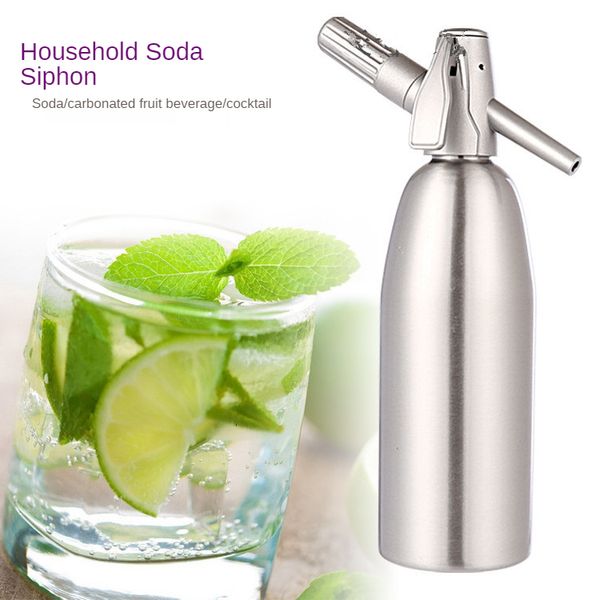 Bombas de agua 1L Soda Sifón CO2 Dispensador AGUA Generador de burbujas Bebida fría Cóctel Soda Máquina DIY Soda Maker Hacer agua con chispas 230715