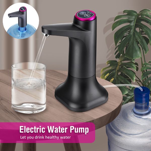 Bombas de agua Dispensador automático Bomba eléctrica Control de botón Carga USB Portátil para cocina Oficina Bebida al aire libre 230410