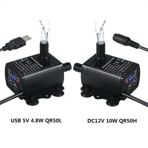 Water Pumps DC12V USB 5V Mini Ultra-Quiet Brushless Motor Submersible For Garden Aquarium 221128