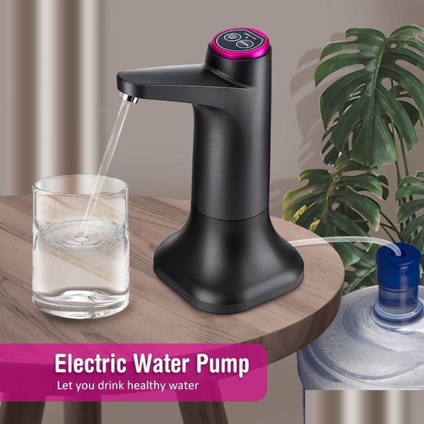 Pompe dell'acqua Dispenser Pompa USB 19 litri Mini Matic Bottiglia elettrica da gallone per rubinetto Consegna a goccia di bevande Giardino domestico Patio Prato Piscine Sp Dhe2N