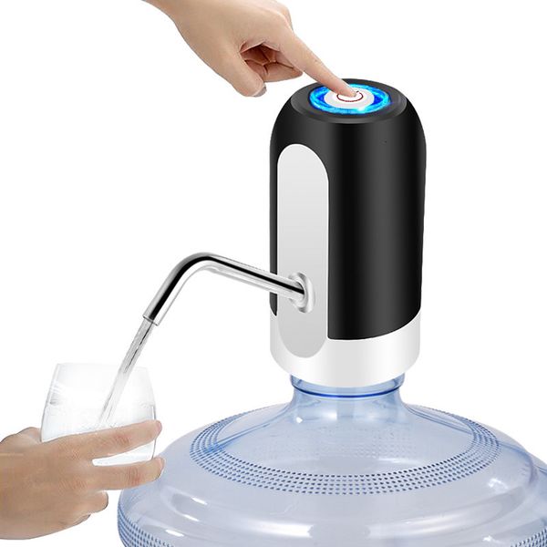 Bombas de agua Bomba dispensadora de agua eléctrica Bomba de botella de agua automática Bomba de agua recargable USB Dispensador de bomba de bebida con interruptor automático de un clic 230707