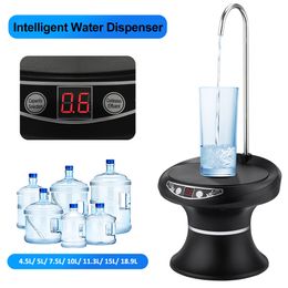 Waterpompen Elektrisch water Dispenser USB Automatische waterpomp Smartbladen Ontwerp Keukenkantoor Draagbare drinkwaterpomp 0,3-1.8l 230530