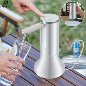 Water Pumps Electric Water Gallon Bottle Pump Automatic Water Dispenser Pump 19 Liters Foldable Desktop Water Bottle Pump H3 Rechargeable 230530