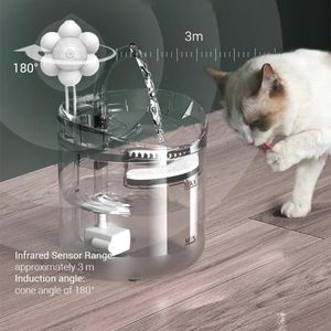 Waterpompen Waterdispenser voor huisdieren Automatische circulatiefilter Intelligente waterdispenser met constante temperatuur Stromend water Pet Cat Supplies 230707