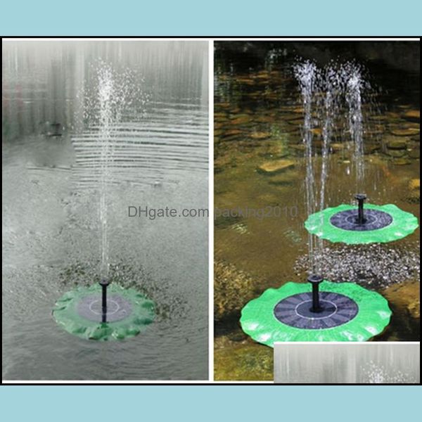 Pompes à eau Piscines Spas Patio Pelouse Jardin Maison Solaire Fontaine Pompe Feuille De Lotus Flottant Pour Bain D'oiseau Étangs Jardins Piscine Extérieure De