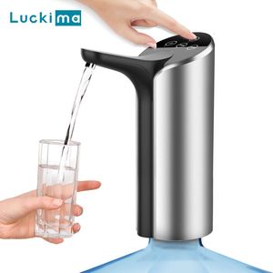 Waterpompen Slimme Automatische Draadloze Water Dispenser Pomp Hoge Kwaliteit USB Oplaadbare Gallon Waterpomp Draagbare Drinkfles Schakelaar 230707