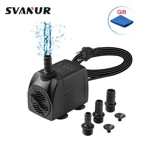 Pompes à eau Svanur 15W 25W 35W Ultra-silencieux Submersible 220V Filtre Fish Pond Aquarium Fontaine Réservoir 221128