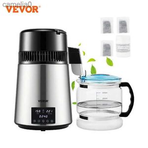 Water Purifiers VEVOR 1.5L/H Distilling Speed 4L Water Distiller Treatmen Purifier Filter Touch Screen Time Setting 304 Stainless Home ApplianceL231013