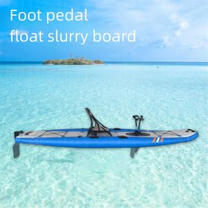 Carreras de agua Barco a pedales ISUP kayak inflable tabla de surf estilo pedal tabla de pesca flotador paddleboarding monopatín acuático para principiantes