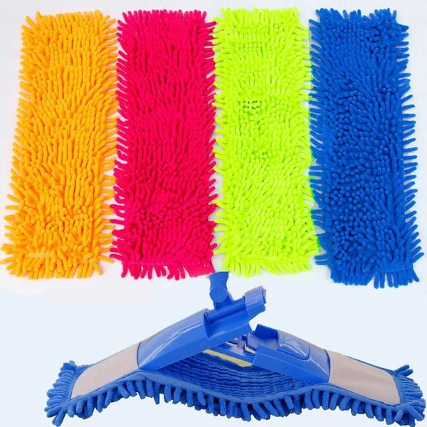 Remplacement de l'eau MOP Tête remplaçable Mop Tissu Microfibre pour le sol de la cuisine Home Cuisine salon outils de nettoyage Accessoires 240409