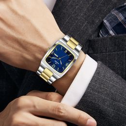 Mentez des hommes résistants à l'eau Luxury Luxury High Quality Noir Dial Watchs Luxury Montre de Luxe Mouvement automatique Rectangular Watch Tag Watch Heuer