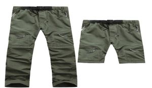 Résistant à l'eau Zip Off Détachable Randonnée Été Escalade Marche Séchage Rapide Convertible Unisexe Pantalon Pantalon Pêche En Plein Air9880873