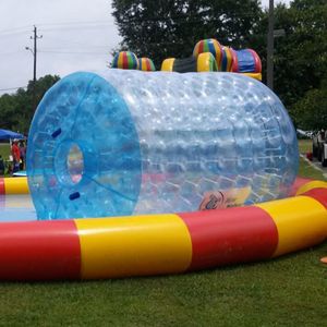 Water Roller Zorb Bal Water Walker Menselijke Hamster Wiel Zorbing Rolling Ball Walking Balls Amusement Opblaasbaar Toys 2.4M 3 M Gratis verzending