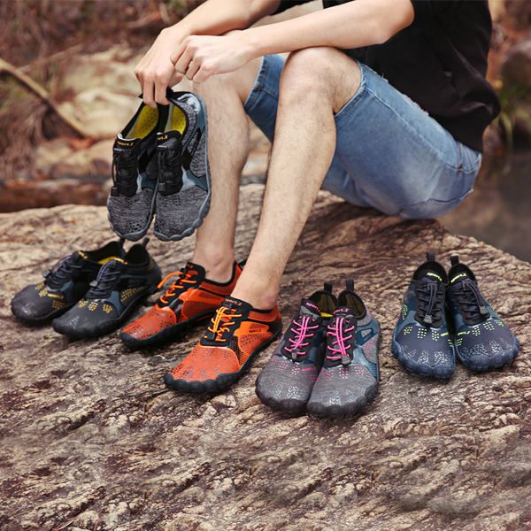 Chaussures d'eau pieds nus cinq doigts chaussures d'été Wading chaussures d'eau pour hommes en plein air léger Aqua Fitness plage chaussures en amont baskets 230724