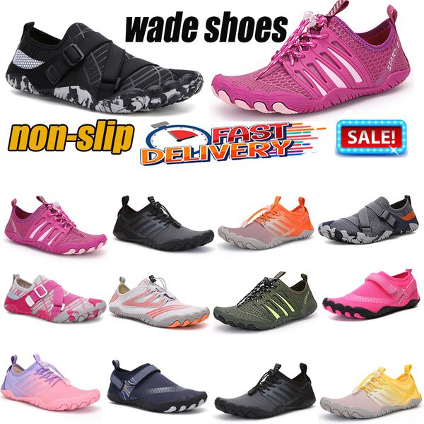 Chaussures aquatiques pour femmes et hommes, chaussures d'eau de plage à séchage rapide, adaptées aux sports nautiques, plongée, randonnée, voile et voyages, taille 35-47