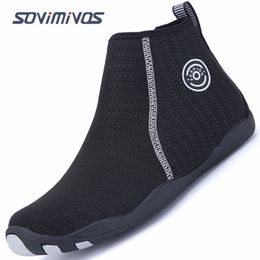 Zapatos de agua Botas de buceo de neopreno Zapatos de agua Vulcanización Invierno A prueba de frío Aletas cálidas superiores altas Zapatos de pesca submarina Venta 230922