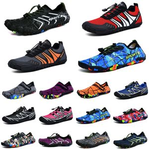 Chaussures d'eau orange cyan maro rouge chaussures de wading chaussures de plage couple baskets de ruisseau à semelles souples gris pieds nus peau plongée en apnée wading fitness femmes baskets de sport