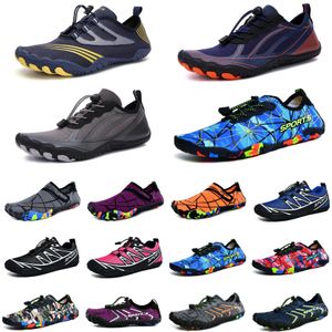 Chaussures d'eau orange cyan maro jaune chaussures de wading chaussures de plage couple baskets creek à semelles souples gris peau pieds nus plongée en apnée wading fitness femmes baskets de sport