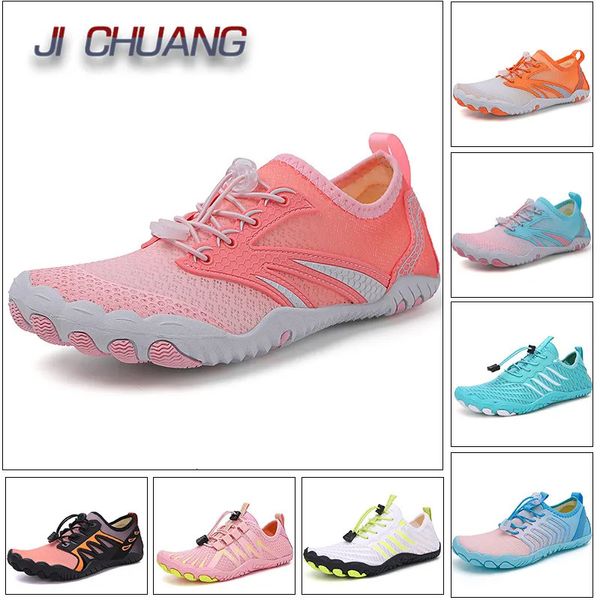 Chaussures d'eau Chaussures d'eau roses femmes baskets pieds nus sandales de plage en plein air chaussures d'eau en amont séchage rapide rivière plongée en mer natation taille 42 231006