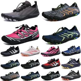 Chaussures d'eau roses pour hommes et femmes, chaussures de plage, surf, mer, bleu, natation, plongée, extérieur, pieds nus, séchage rapide, taille eur 36-45