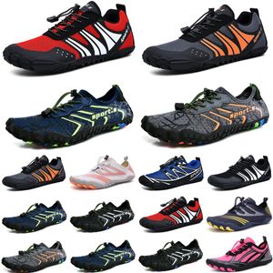 Chaussures d'eau rouge noir blanc femmes hommes chaussures plage surf mer bleu natation plongée en plein air pieds nus séchage rapide taille eur 36-45