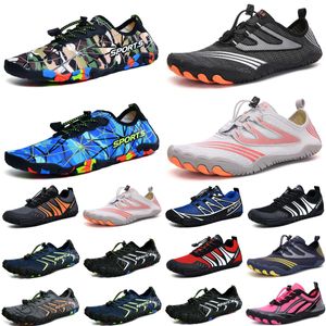 Chaussures d'eau rouge noir jaune femmes hommes chaussures plage surf mer bleu natation plongée en plein air pieds nus séchage rapide taille eur 36-45