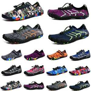 Chaussures d'eau rouge orange rose jaune chaussures de wading chaussures de plage couple baskets creek à semelles souples gris peau pieds nus plongée en apnée wading fitness femmes baskets de sport