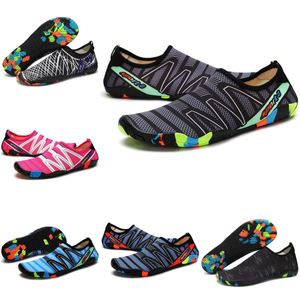 Zapatos de agua para mujer y hombre, zapatos antideslizantes, color morado y rosa, para nadar, playa, buceo, al aire libre, descalzo, de secado rápido, talla eur 36-45