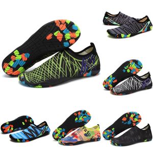 Zapatos de agua Mujeres hombres zapatos antideslizantes Rojo Rosa Naranja Negro Swim Beach Azul oscuro Buceo Al aire libre Descalzo Quick-Dry tamaño eur 36-45