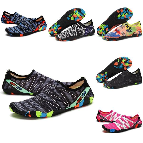 Chaussures d'eau antidérapantes pour hommes et femmes, chaussures de plage, surf, vert, rose, rouge, gris, natation, plongée, extérieur, pieds nus, séchage rapide, taille eur 36-45