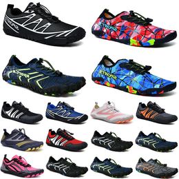 Zapatos para el agua, zapatos para mujer y hombre, sandalias para exteriores, natación, buceo, surf, rojo, rosa, naranja, secado rápido, talla eur 36-45