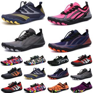 Zapatos de agua Mujer Hombre Zapatos Sandalias Playa Gris Negro Amarillo Naranja Buceo Al aire libre Descalzo Secado rápido tamaño 36-45