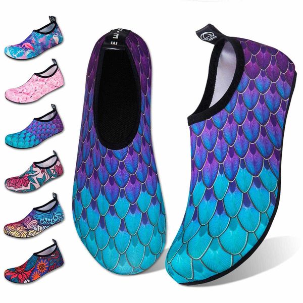 Chaussures d'eau Chaussures pour femmes pieds nus pour hommes chaussettes d'eau à séchage rapide utilisées pour la natation à la plage surf exercices de yoga nouvelle semelle transparente P230603