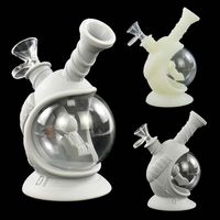 Narguilés YHSWE Fumer Pipes Silicone Capsule Pipe À Eau Dab Rig Verre Narguilé Tabac Bongs