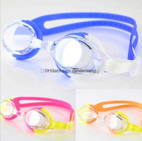 Deportes acuáticos Anti-vaho Gafas de natación Niño Protección UV Gafas de natación Silicona Ajustable Colorido Niños buceo protector Gafas de ocio regalo