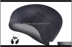 Sports nautiques en plein air Drop Livraison 2021 Cheveux longs Bonnets de natation Hommes Femmes Bouchon d'oreille Pince-nez Arge Big Sile Filles imperméables Swi2700176