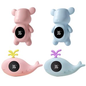 Thermomètres à eau Capteur de température de bain en forme d'animal de bande dessinée avec affichage à LED pour enfants en bas âge Jouets de douche pour enfants 230718