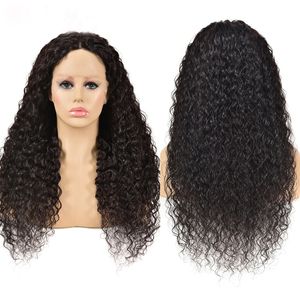 Water Wave Indian Virgin Human Hair HD 13*4 Lace Front Wig Natural Color 10-34inch 180% 210% 150% Dichtheid Curly Wigs