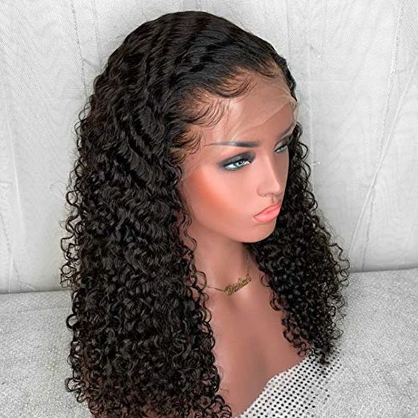 Onda de agua 360 Peluca frontal de encaje 100% Real 8A Pelucas de cabello humano virgen peruano Línea de cabello natural pre arrancada frontal completo 130% Densidad