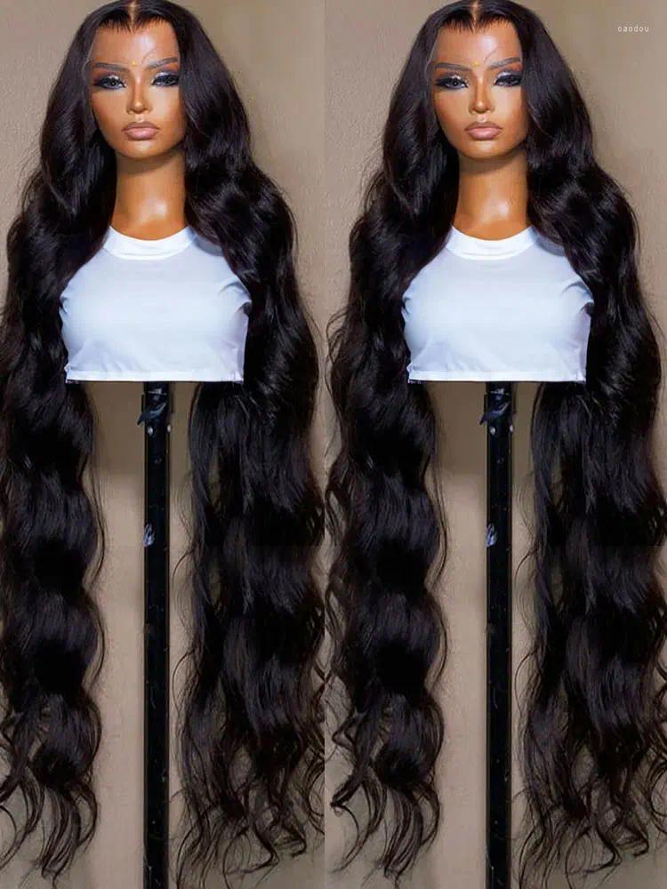 Water Wave Lace Front Wig Human Hair 13x4 13x6 HD Frontal Wigs Transparent Body For Women Pre Plucked
