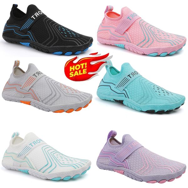 Mujeres de agua Aqua Men zapatos zapatillas de natación nuevas sandalias descalzos playa wading pisos unisex transpirables calzado seco rápido 36 74