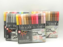 Aquarelle Brush Pens Cherry blossom koi couleur pinceau ensemble encre à base d'eau stylo aquarelle mélangé avec une couleur transparente 230619