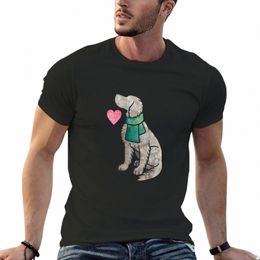 T-Shirt Weimaraner aux cheveux Lg aquarelle sublimes fans de sport t-shirts noirs surdimensionnés pour hommes M77M #