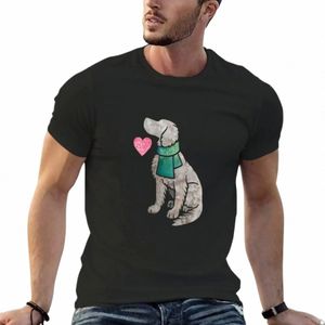Aquarelle Lg-haired Weimaraner T-Shirt grandes tailles vêtements esthétiques vêtements hippie hommes t-shirts graphiques K1hz #