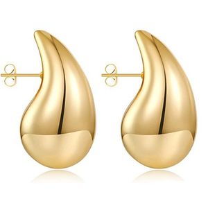 Waterdrop studs voor vrouwen zilveren goud vergulde Bottega traan drop oorbellen meisje dame c letter mode legering oor charme cadeau lichtgewicht dikke punk sieraden accessoires