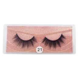 Dikke natuurlijke 3D-eyelashes Extension Soft Light Crordcross Handgemaakte Herbruikbare nep washes Make-up voor ogen Eenvoudig te dragen 10 modellen beschikbaar DHL GRATIS