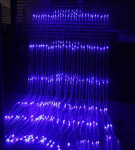 Cascade Rideau Lumières LED Icicle String Light Fête De Mariage Maison Décors De Noël Décoration Fil De Cuivre LED Lampe Perles Décor De Fête