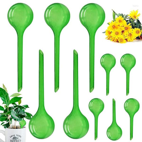 Equipos de riego, 1/12 Uds., bombillas automáticas para plantas, globos automáticos, bolas de plástico, dispositivo para plantas domésticas de agua para jardín, sistema de riego por goteo