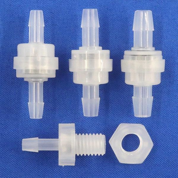 Equipos de riego 1 ~ 200 piezas 5 ~ 8mm válvula de retención de plástico manguera de tanque de acuario tubería de agua de riego por goteo unidireccional sin retorno